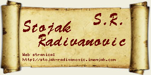 Stojak Radivanović vizit kartica